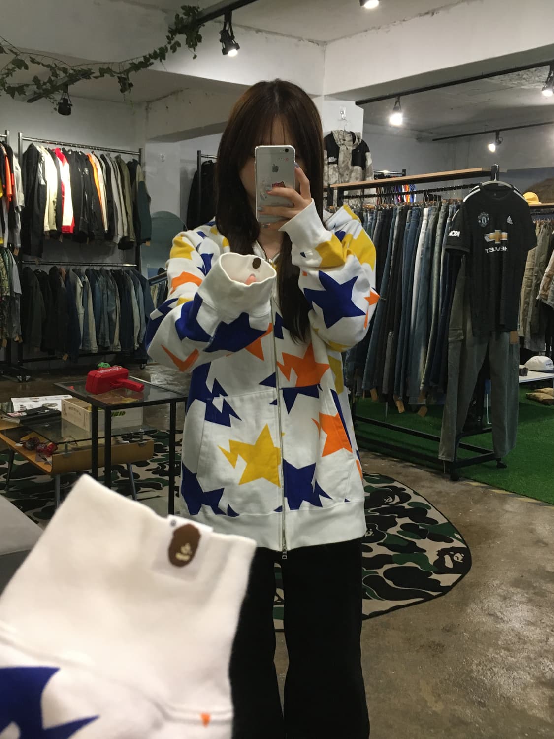 베이프 스타 후드집업 XL(유일매물) 상품이미지7