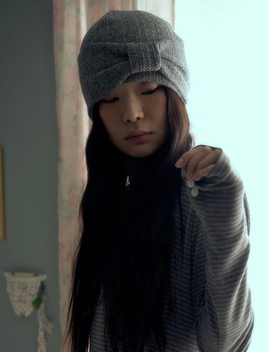 RIBBON KNIT BEANIE [MELANGE] 상품이미지5