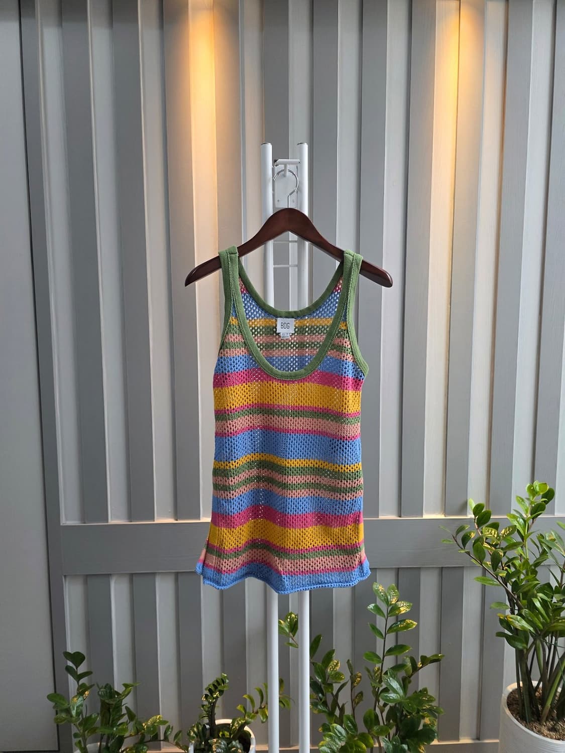 코바늘 뜨게실 니트민소매탑 상품이미지2