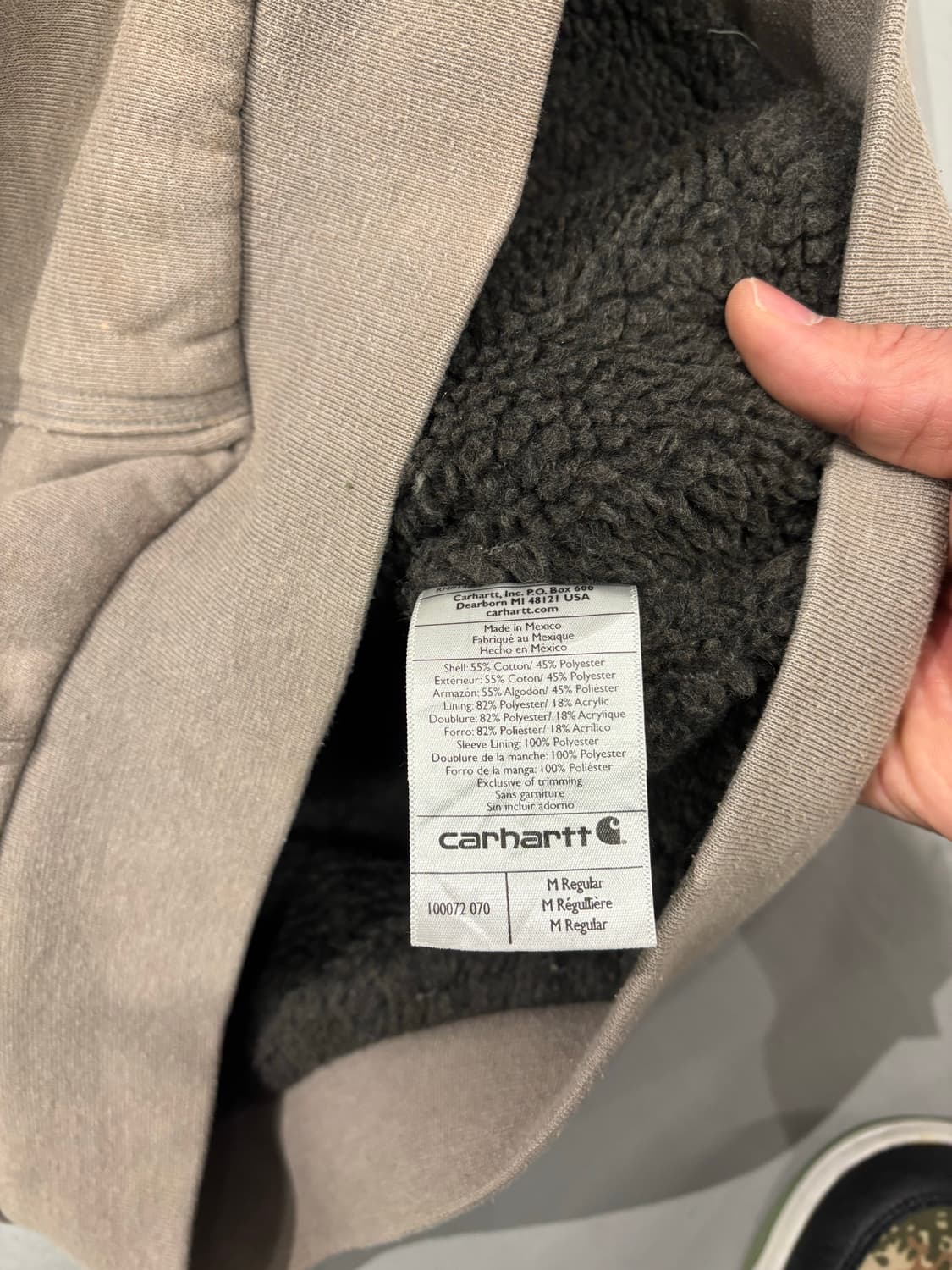 칼하트 쉐르파 후드집업 상품이미지5