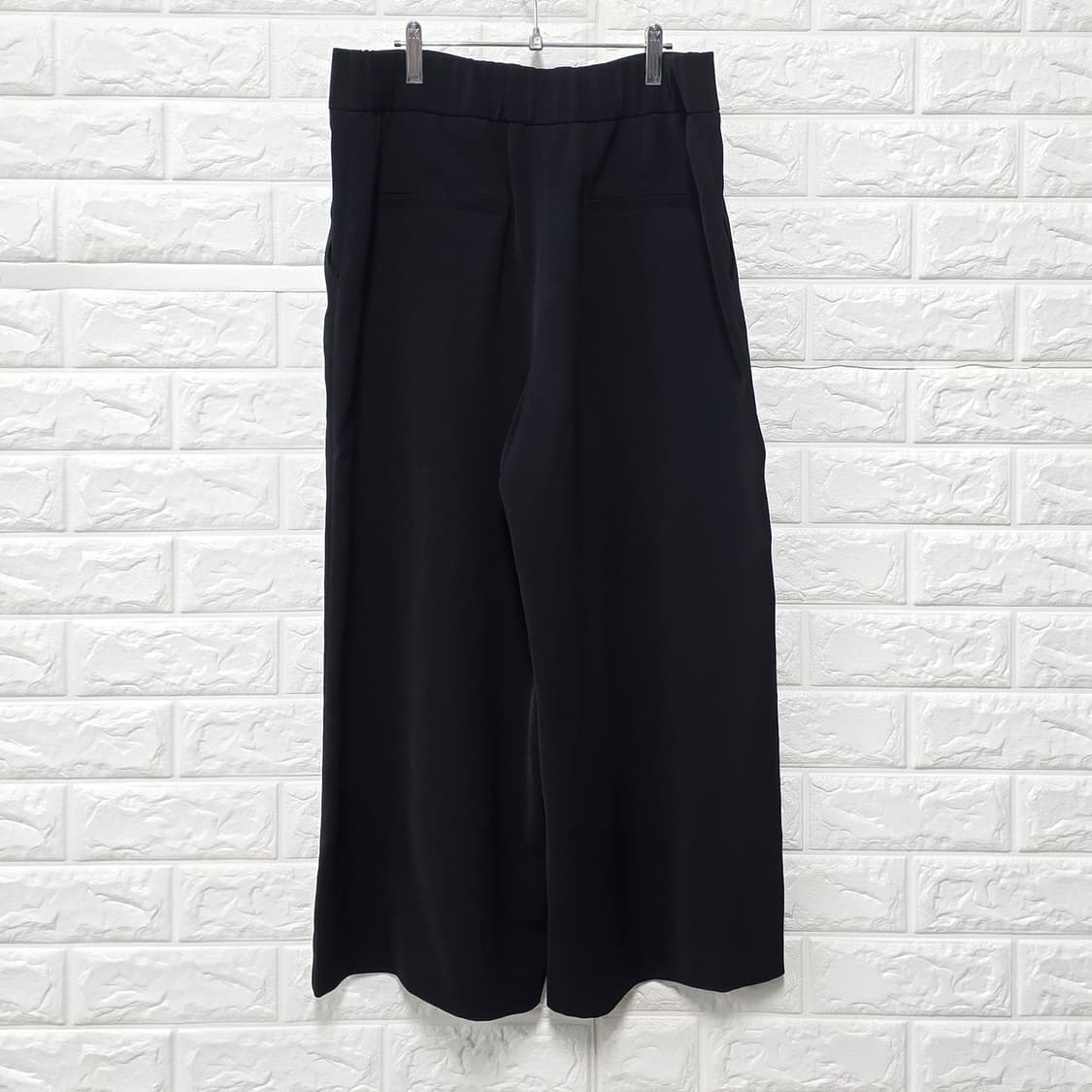 택포_ 베네통 여성 와이드 팬츠 블랙 29인치 상품이미지4