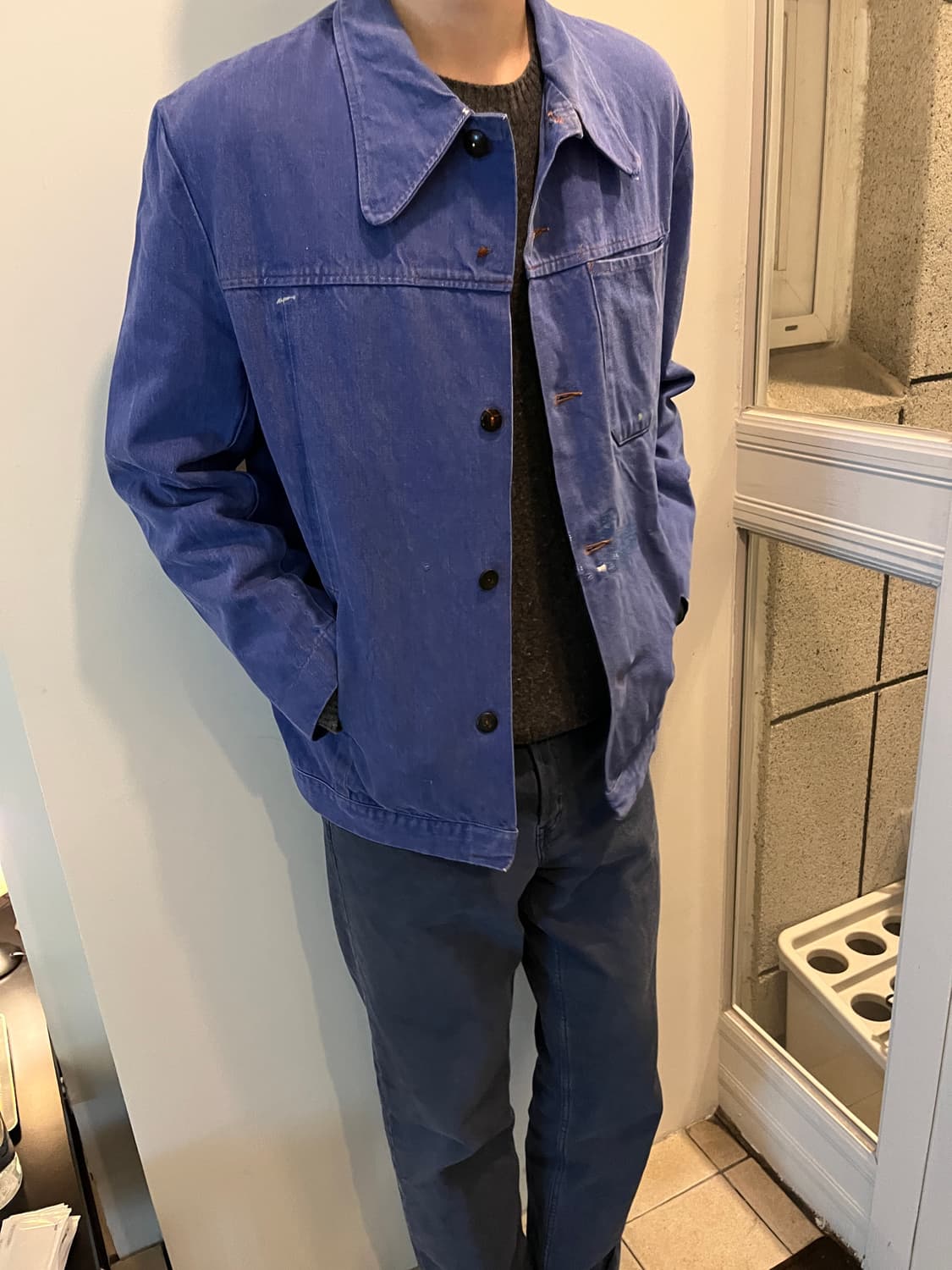 70s og french work jacket 상품이미지2