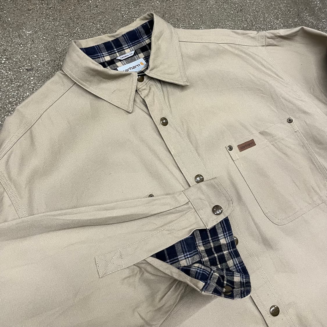 Carhartt 플란넬 라인드 워크 셔츠 (110) 상품이미지2