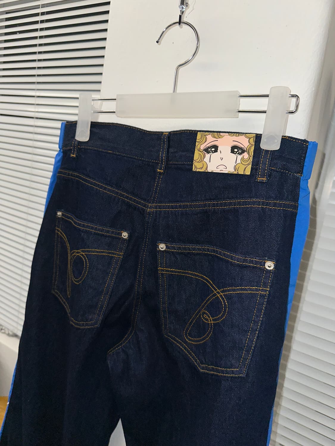 Pushbutton  blue side contrast 데님팬츠 s 상품이미지4