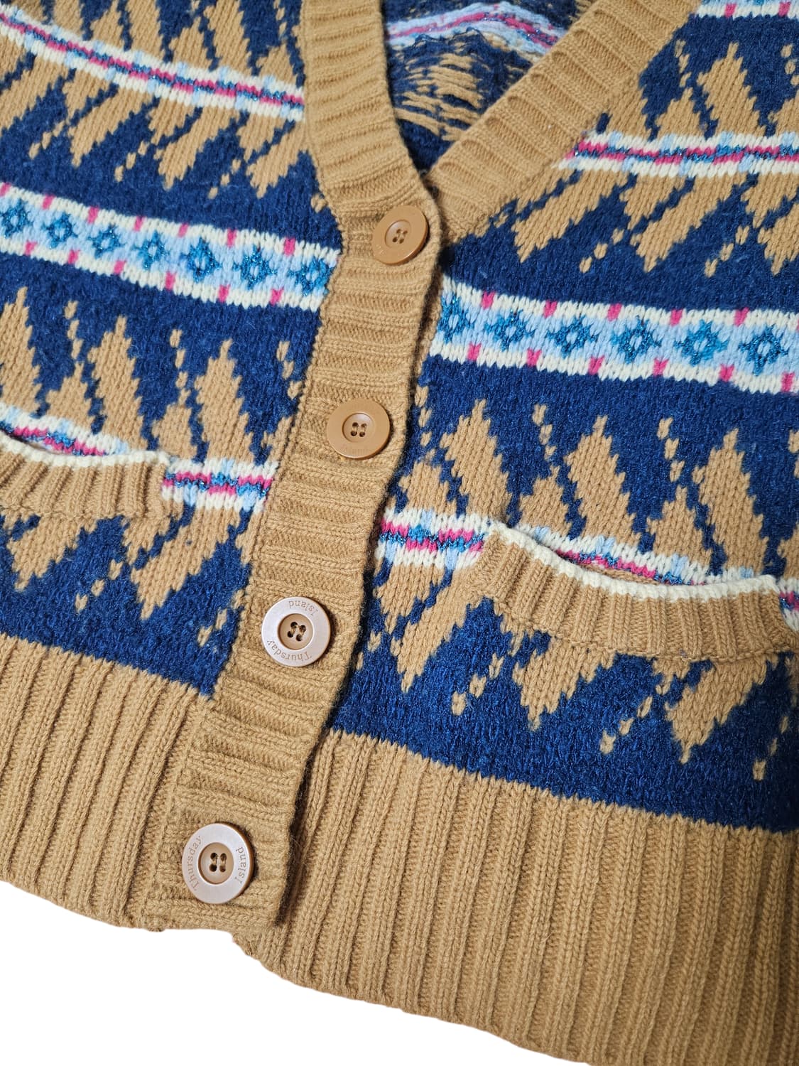 써스데이아일랜드 가디건 90(M) 상품이미지4