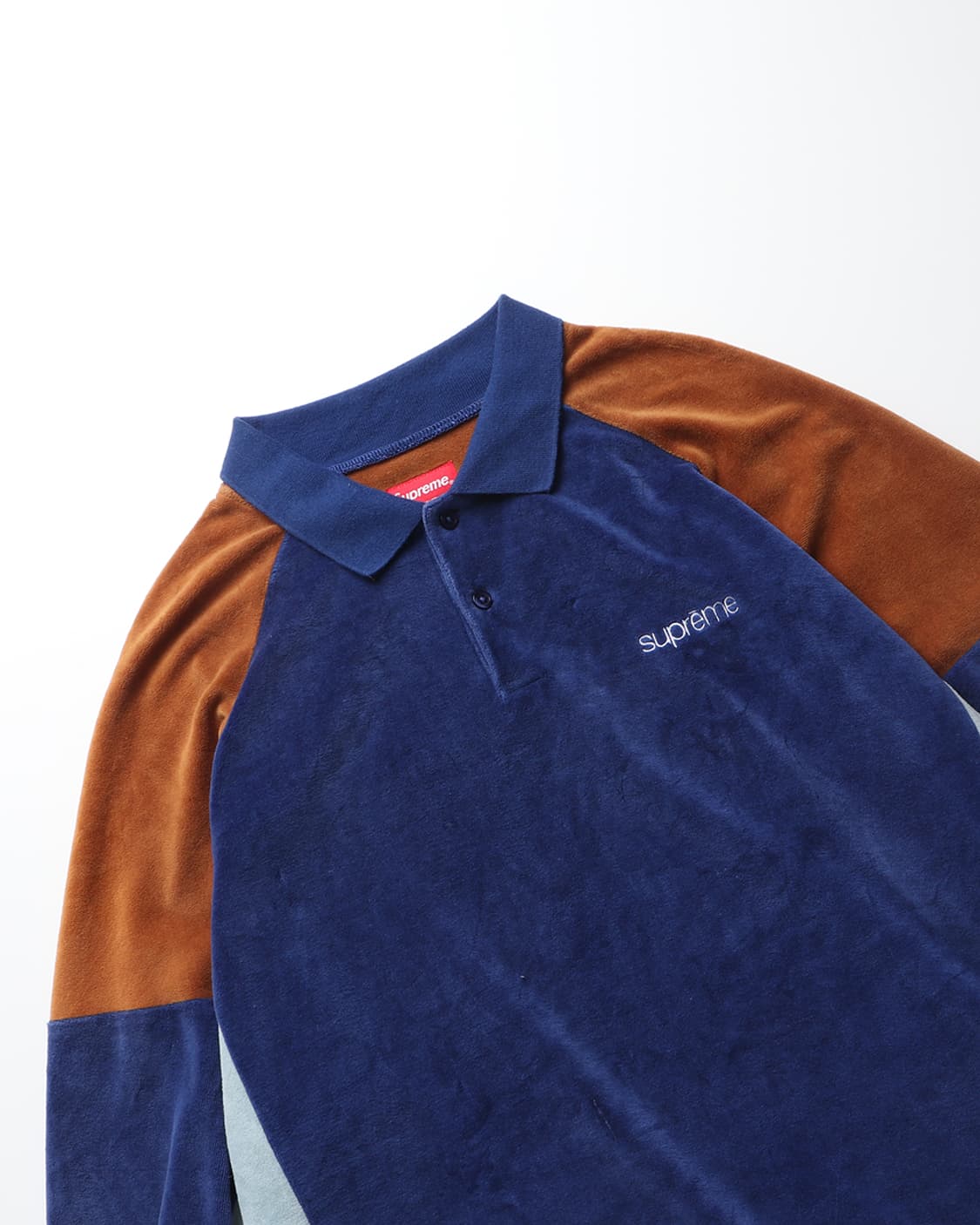 슈프림 Supreme Paneled Velour L/S Polo 상품이미지5