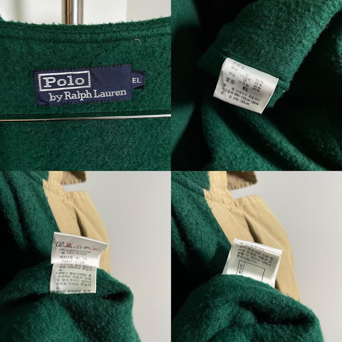 폴로 90’s 블랭킷 안감 코튼 더플 코트 상품이미지7