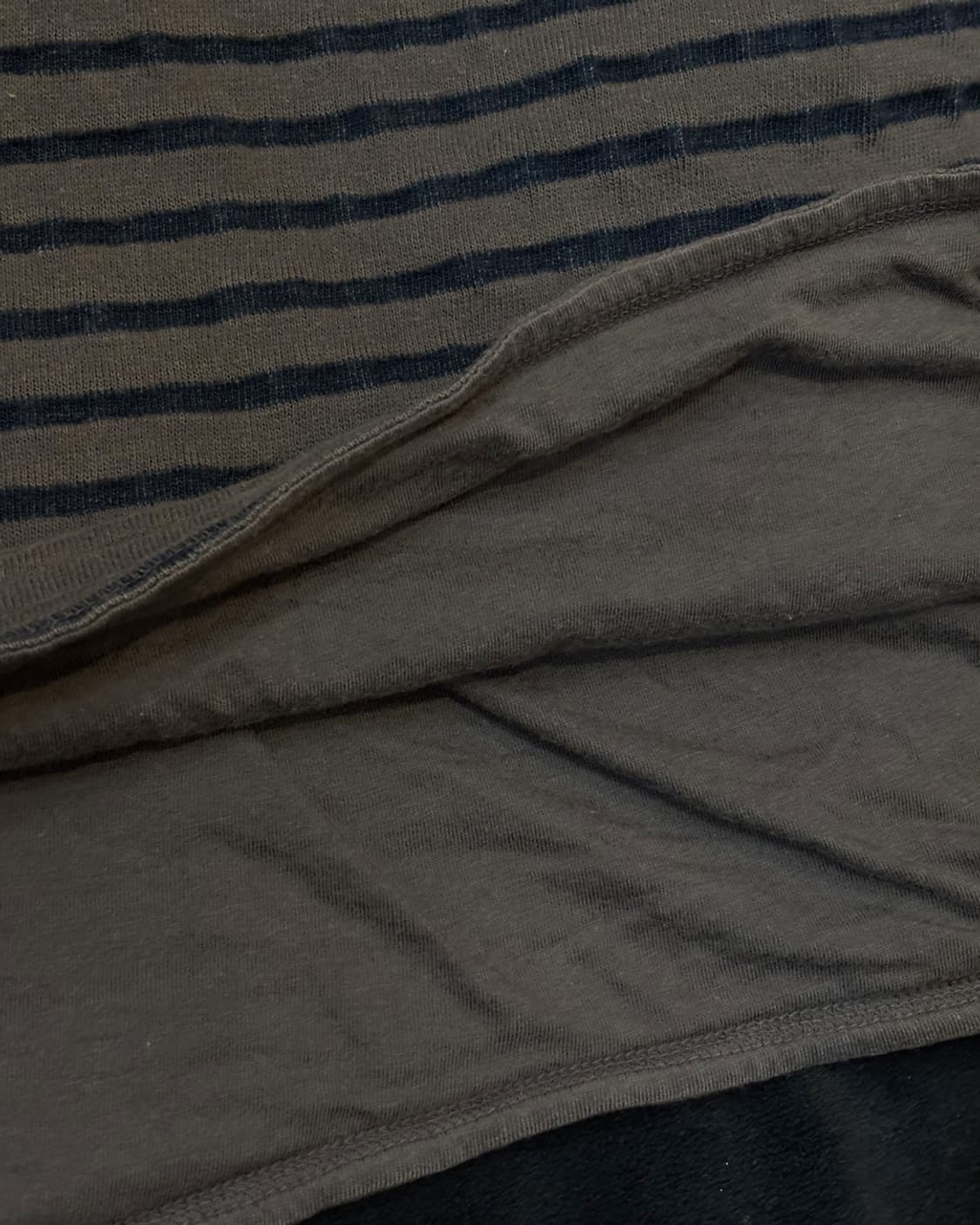 일본빈티지 챠콜 스트라이프 긴팔티 상품이미지4