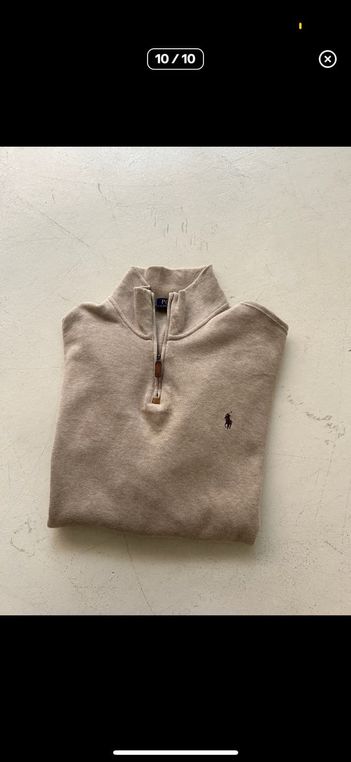 랄포로렌 하프집업 베이지 (정품) 상품이미지3