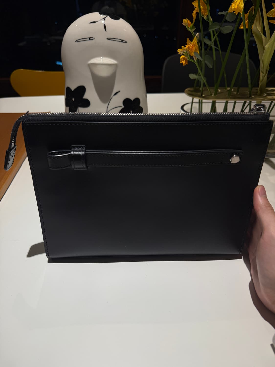 몽블랑 가죽 클러치 블랙 상품이미지3