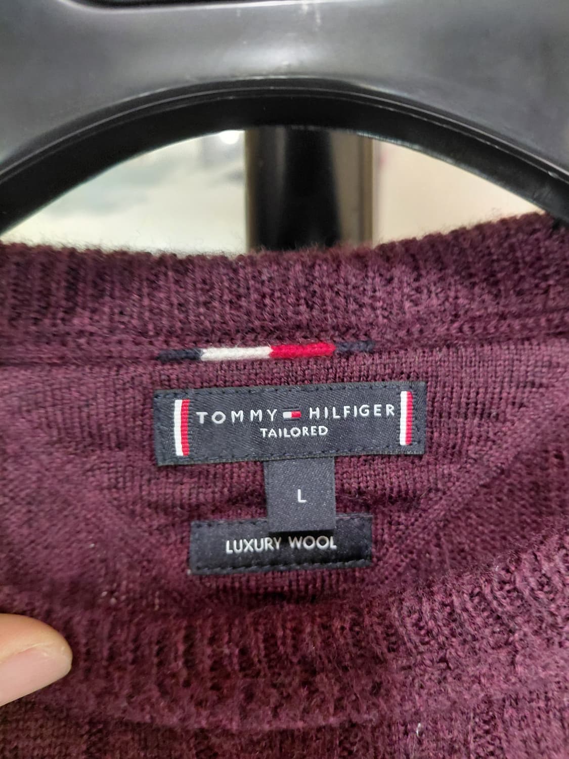 [타미힐피거]럭셔리울 케이블 니트 L(105) 상품이미지3