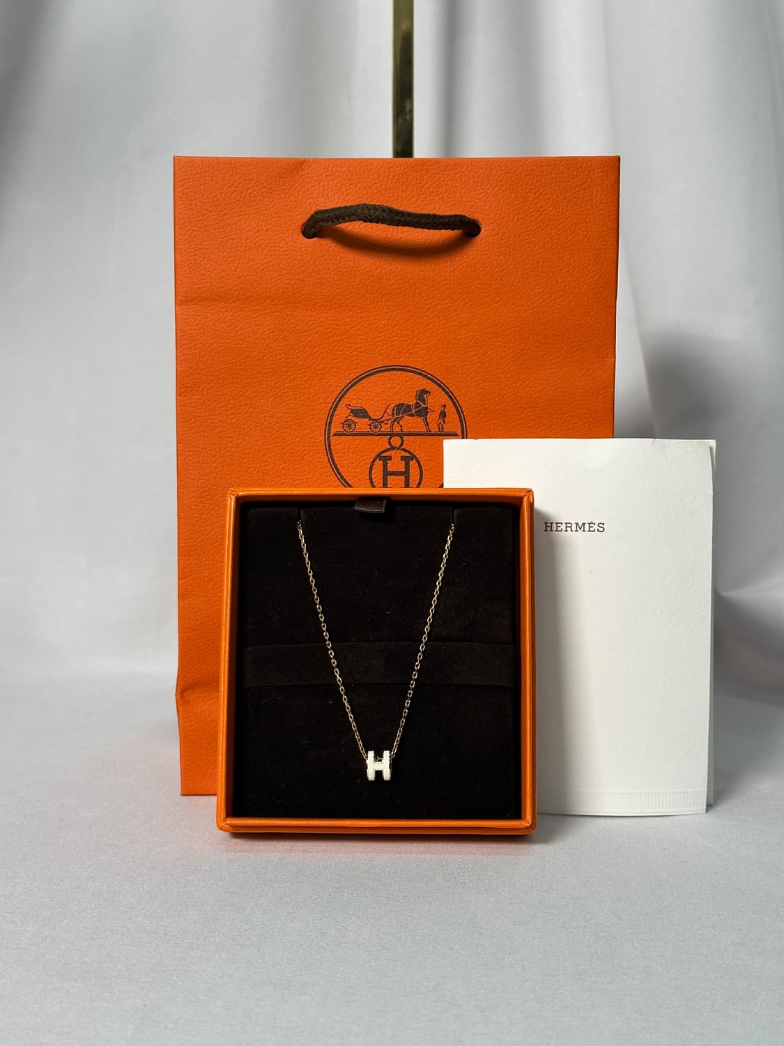 [정품]에르메스 미니 팝아슈 화이트골드 상품이미지1