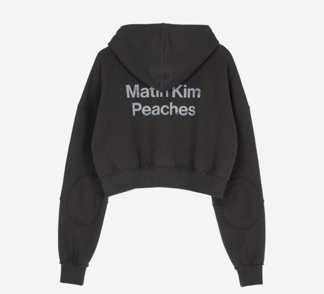 Matin KimxPeaches Logo Graphic Crop Hood 상품이미지2