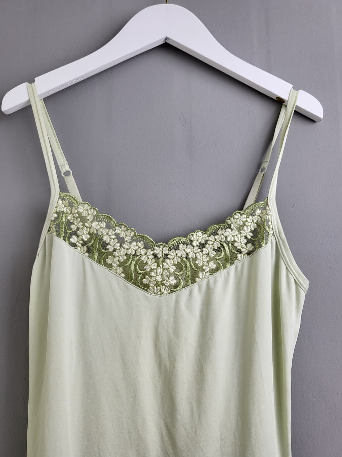 빈티지 민트 그린 슬립 원피스 상품이미지1