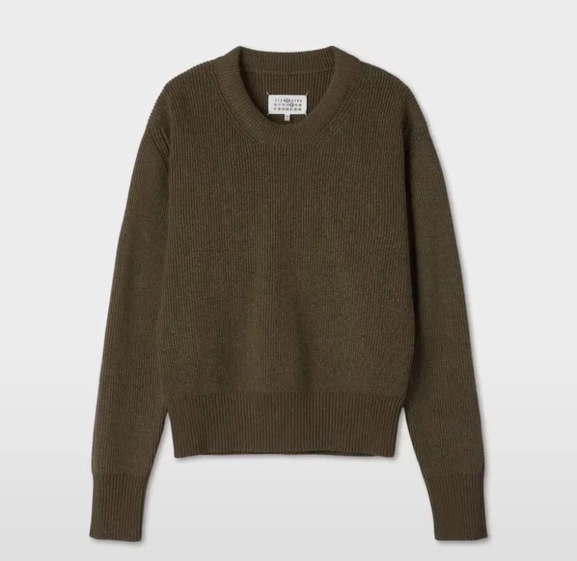 [L] 마르지엘라 풀오버 니트 올리브 상품이미지4