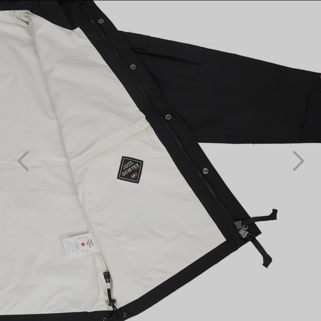 25fw나나미카 2L 고어텍스 크루저 자켓 블랙m 팝니다. 상품이미지5