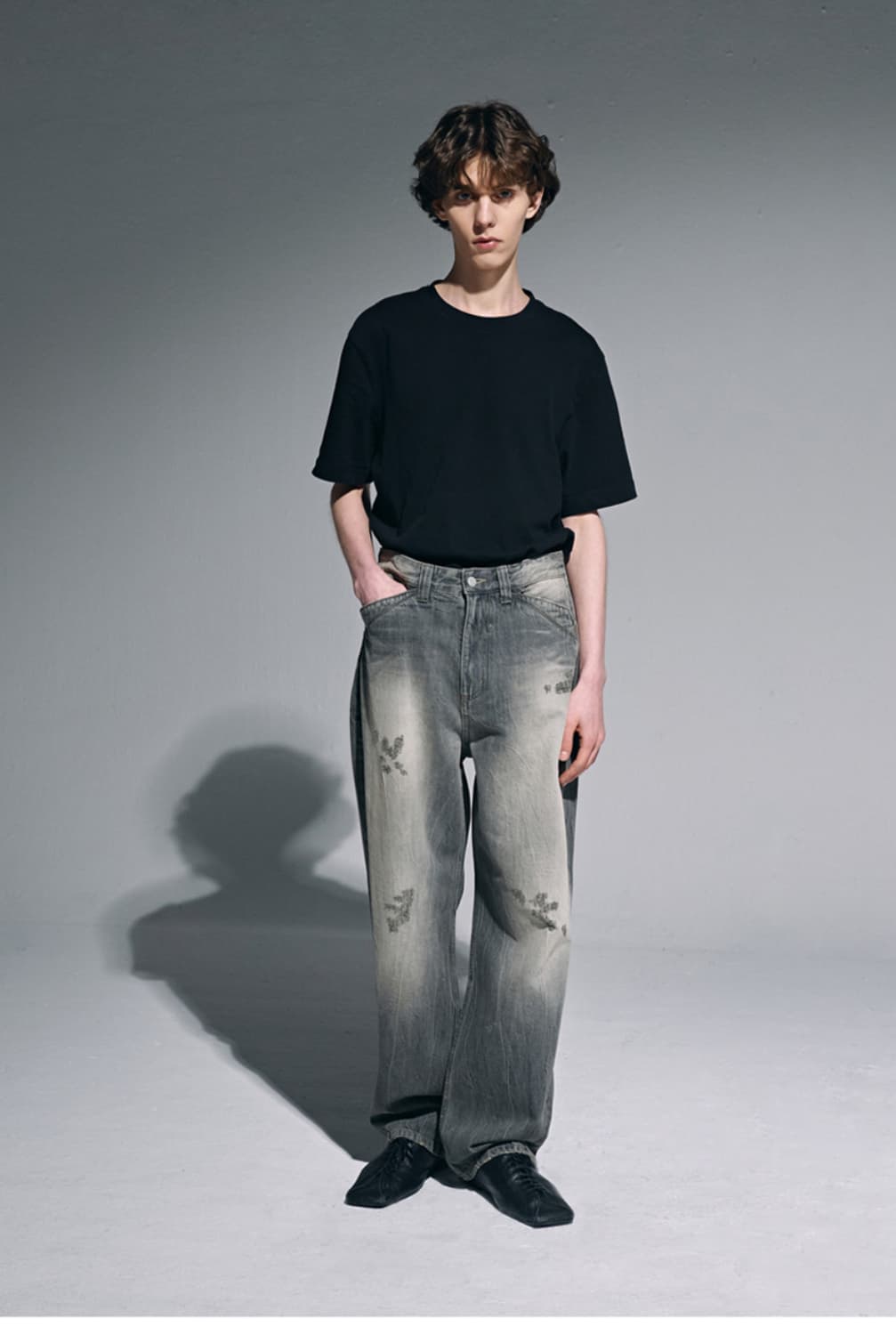 노운(noun)빈티지 워시드 데님 팬츠 상품이미지5