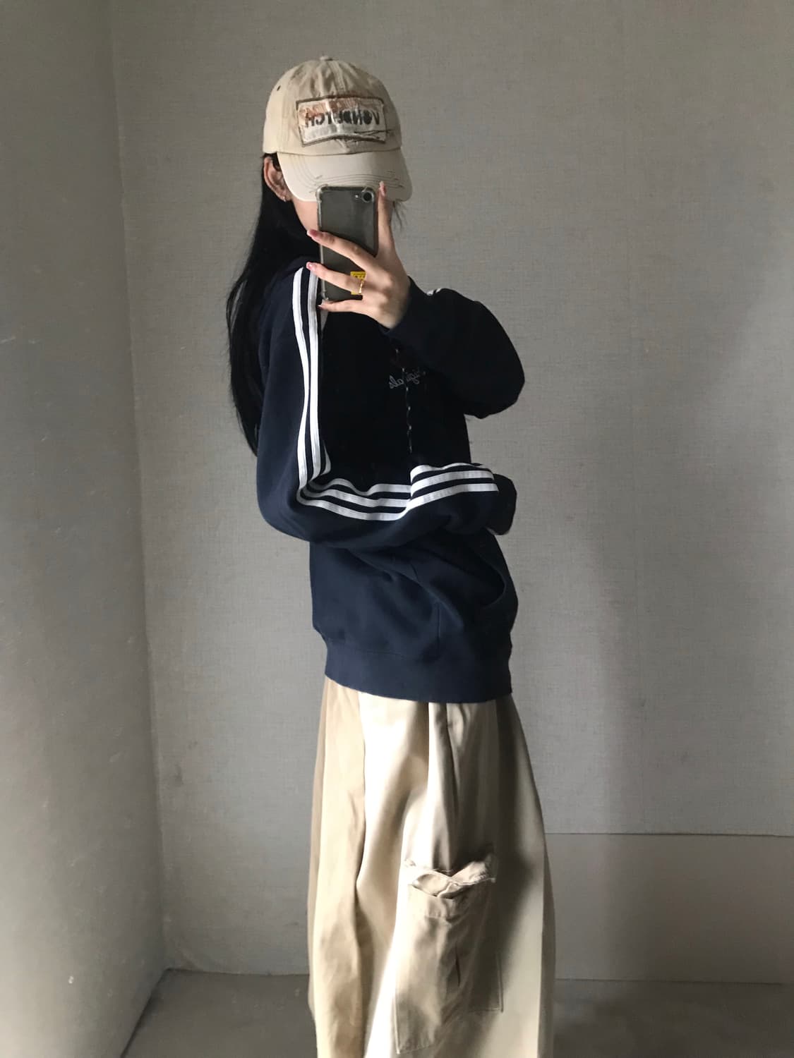 아디다스 블랙 삼선 후드집업 상품이미지4