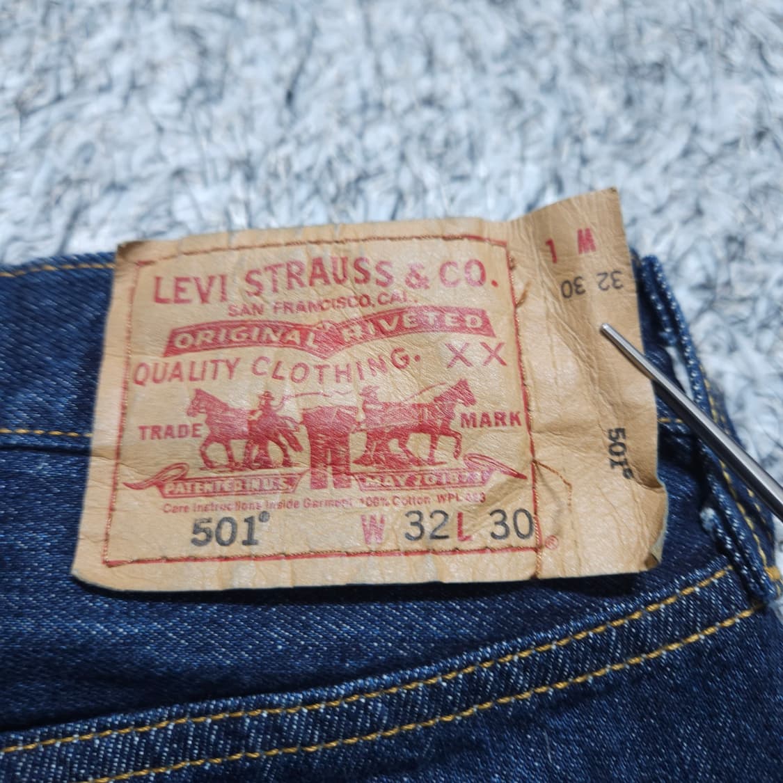 리바이스501) 30/30 남자 일자청바지 데님팬츠 / 왕눈이샵 상품이미지8
