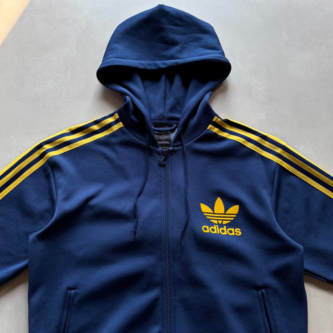 [L]아디다스 후드 플락 네이비 트랙탑 져지 상품이미지4