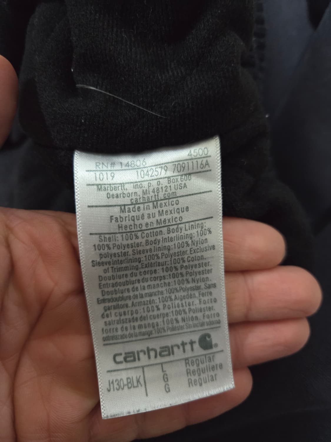 칼하트 j30 blk  상품이미지5