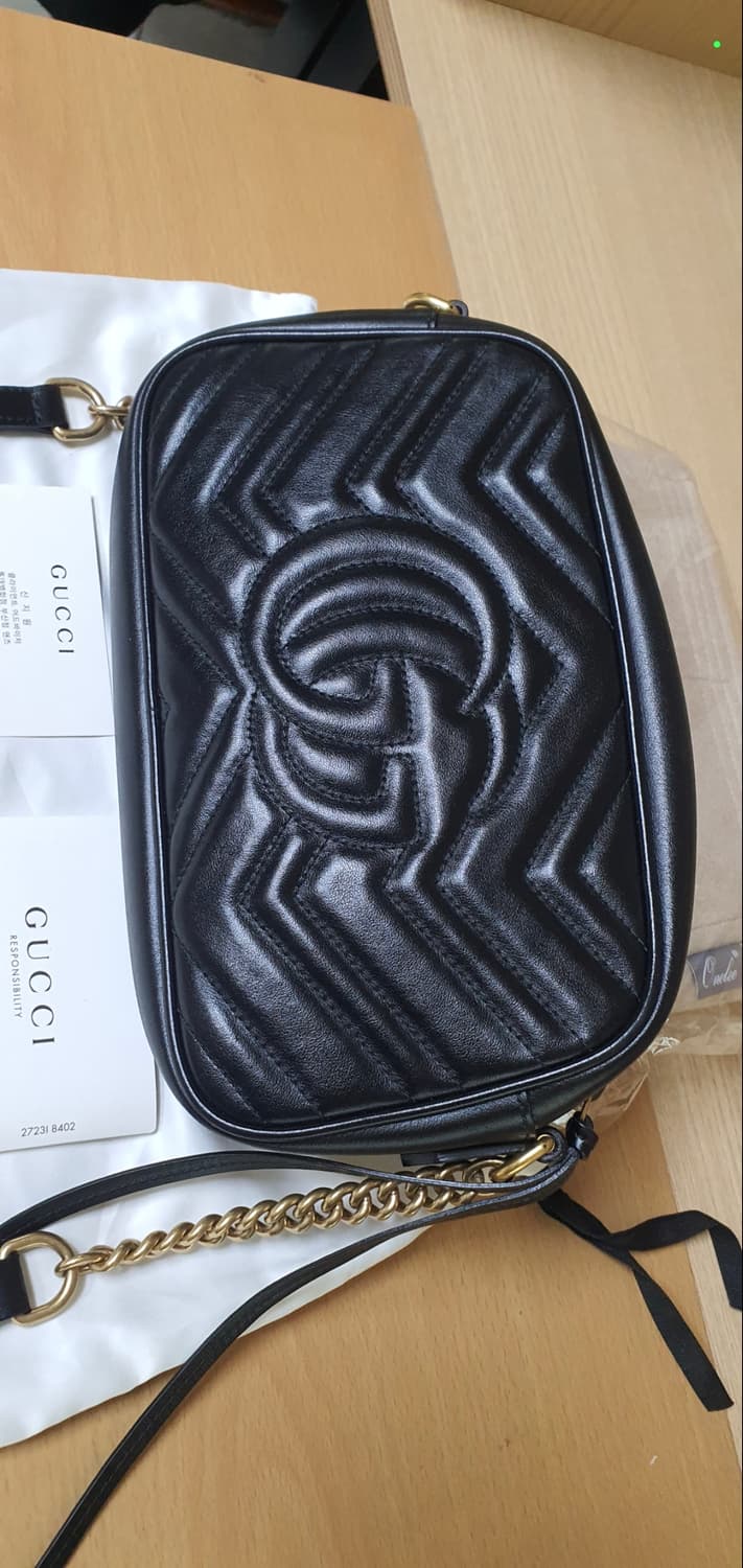 구찌 마몬트 마틀라세 스몰 크로스/크로스백 새상품급 정품(감정O) 상품이미지4