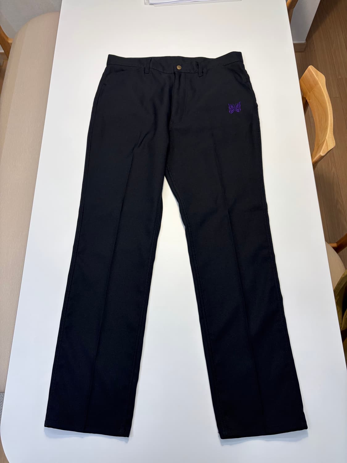 Needles 니들스 페니진 블랙 팬츠 L (32-34) 국내매장판 상품이미지2