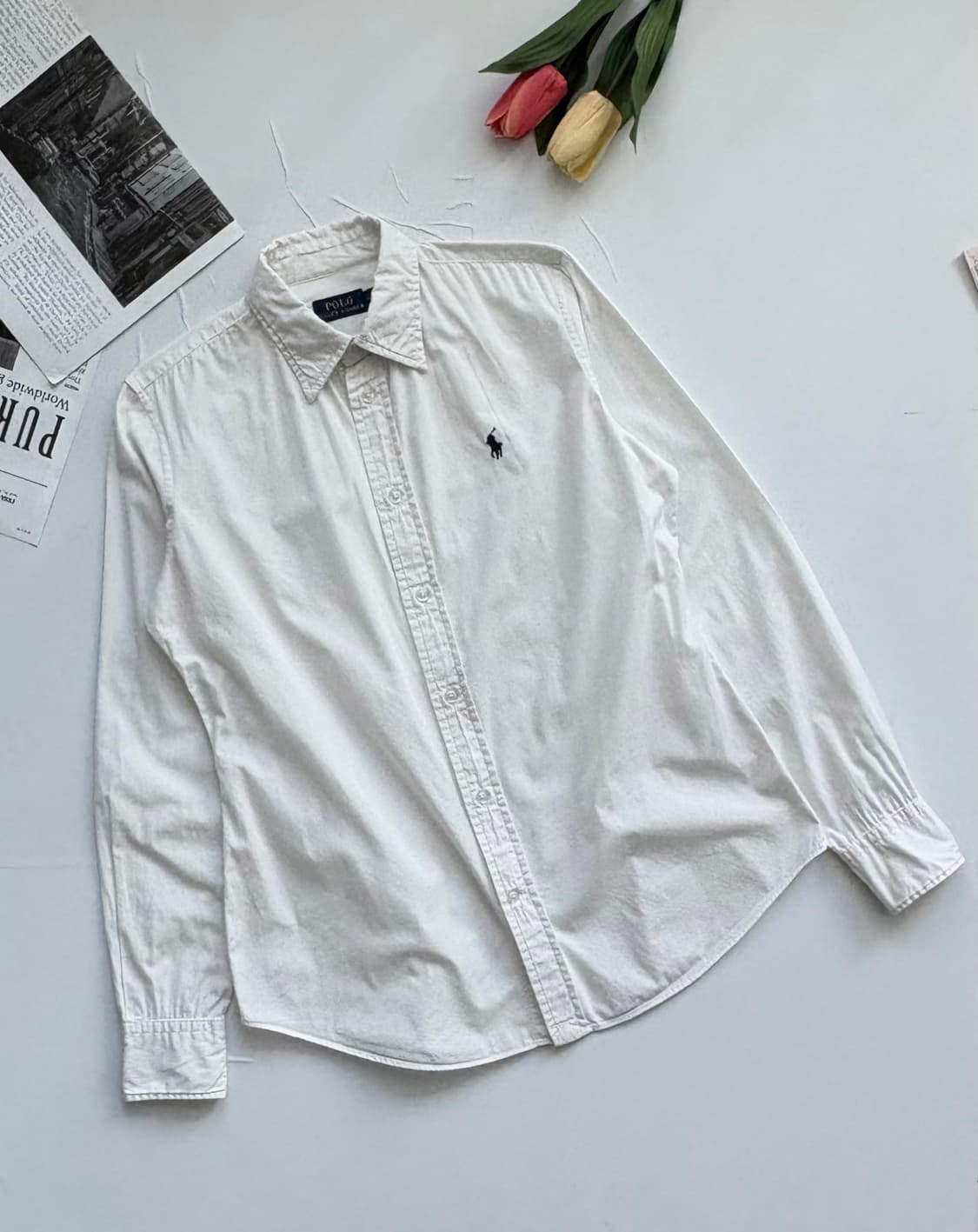 Polo 폴로랄프로렌 신형 화이트 셔츠 상품이미지1