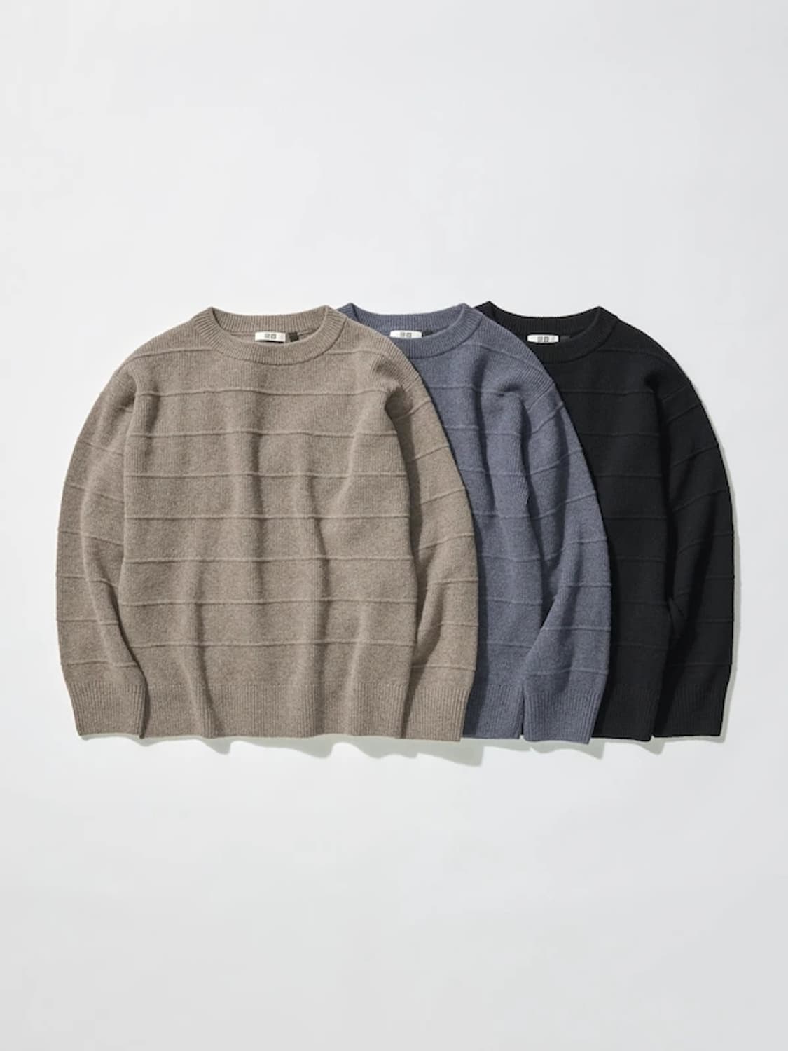 유니클로 U 램스울 크루넥 스웨터 그레이 L 상품이미지7