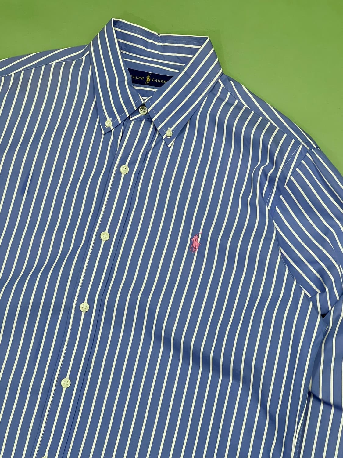 (M) 랄프로렌 핑크포니 스트라이프 셔츠 상품이미지3