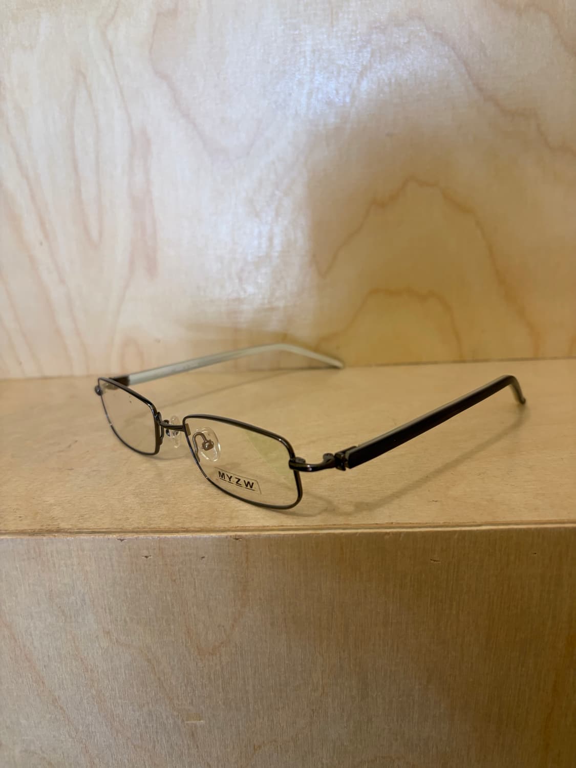 MYZW 건메탈 스퀘어 안경 상품이미지2