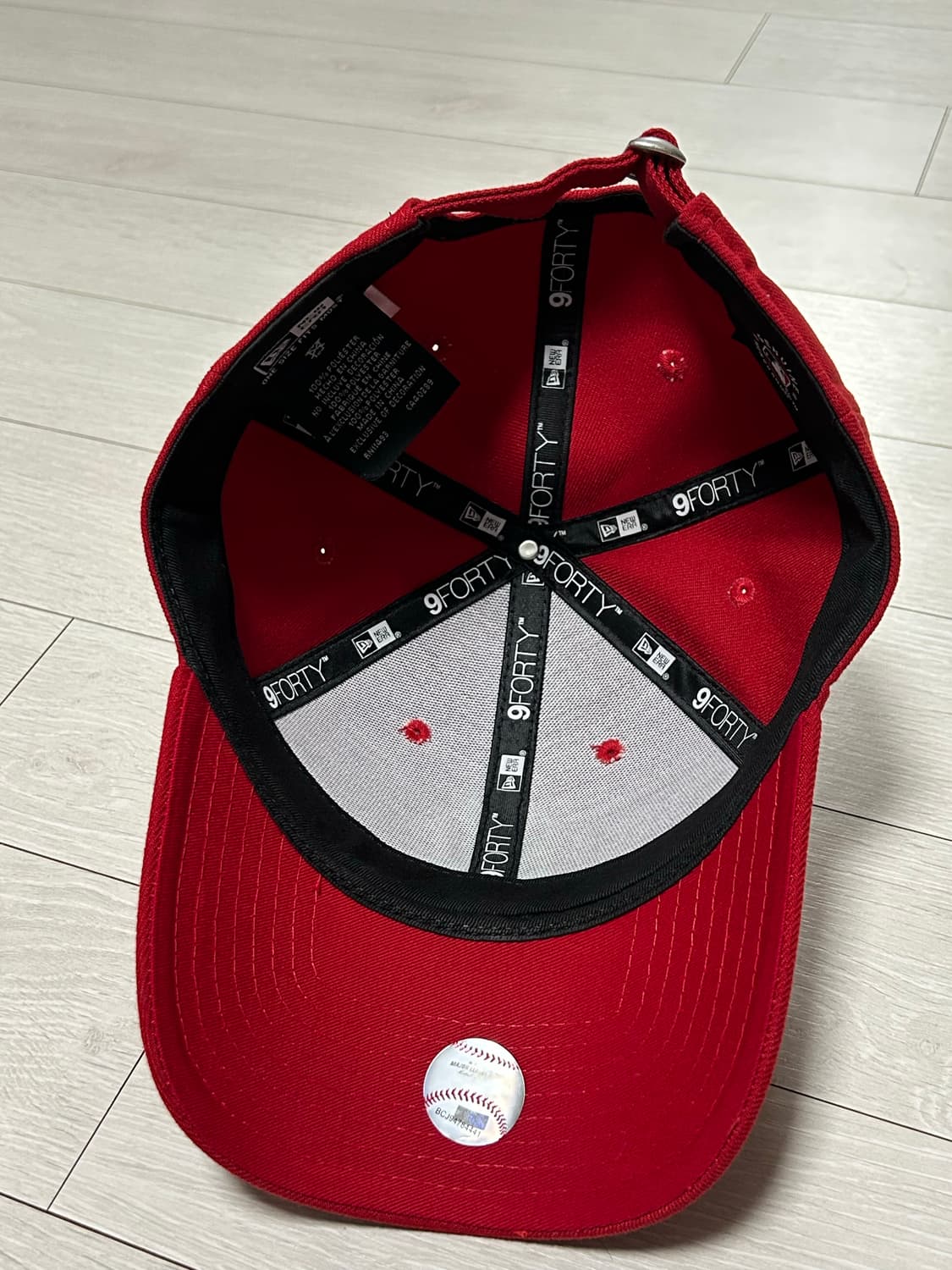 뉴에라 9FORTY 뉴욕 양키스 스칼렛 레드 상품이미지4