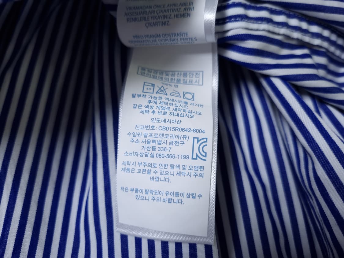 [무료배송][12M]폴로 베이비 스트라이프 셔츠 원피스 상품이미지9