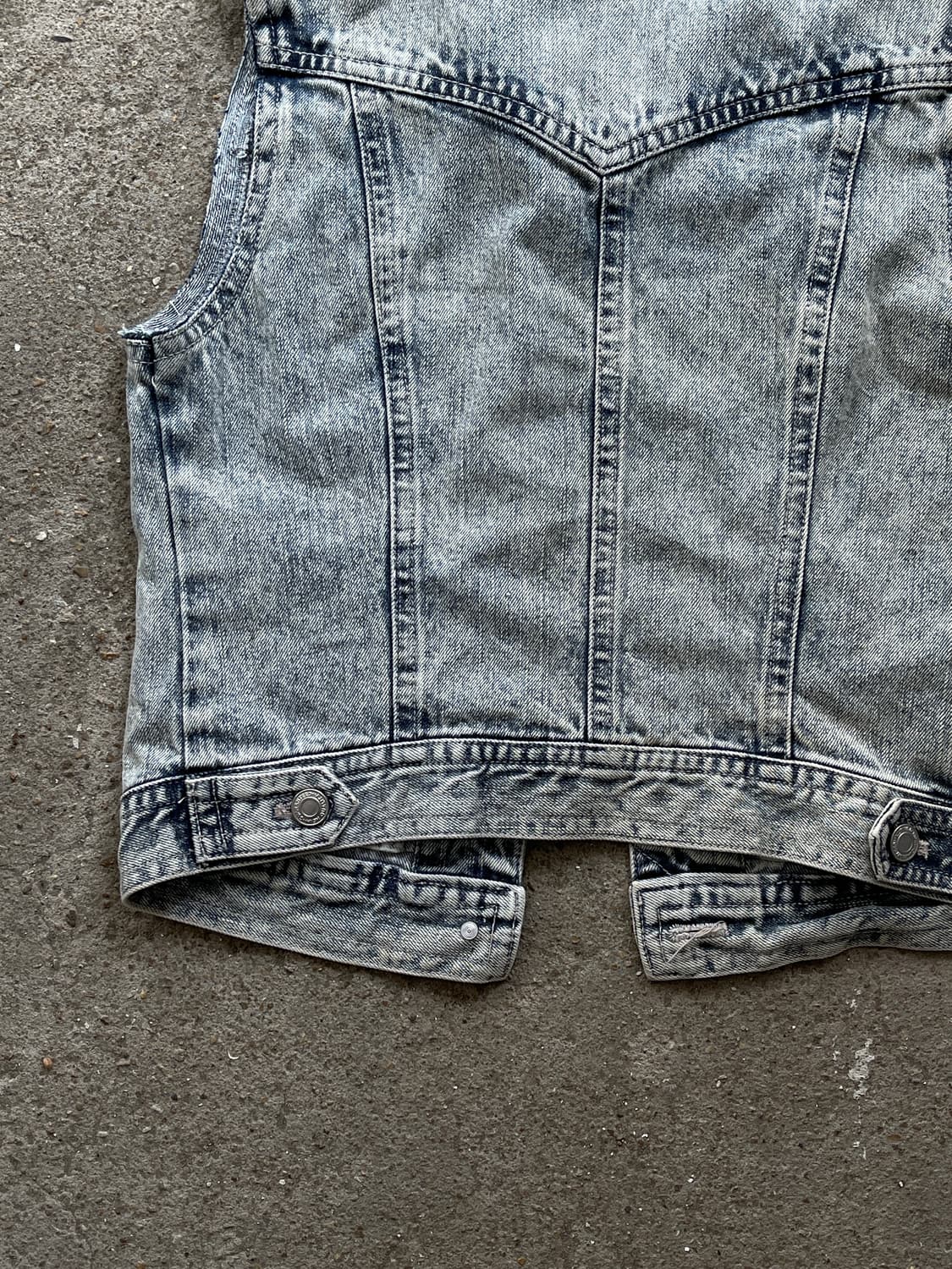 Denim sleeveless jacket 상품이미지6