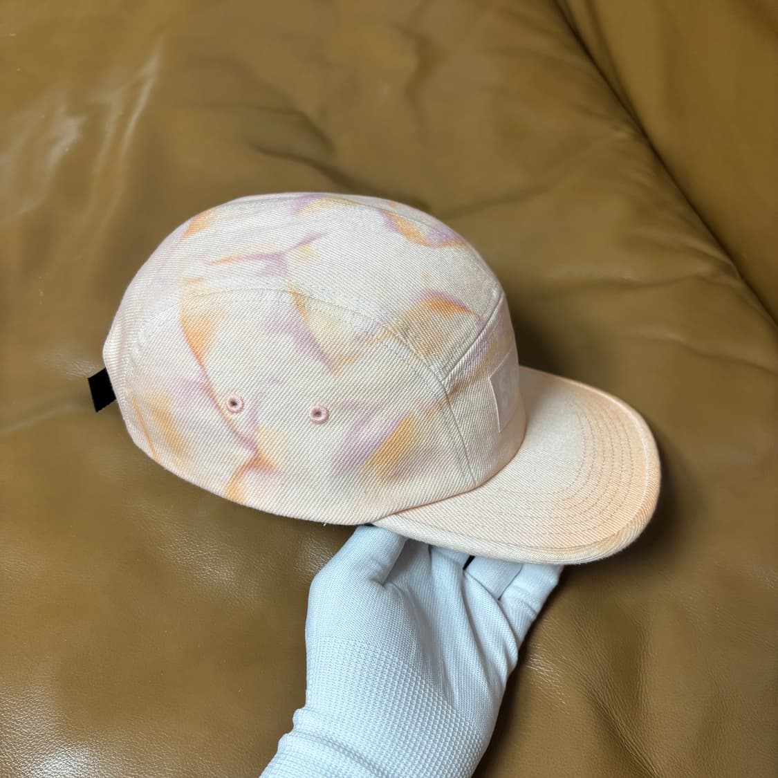 슈프림 캠프캡 모자 박스로고 워시드 데님 피치 상품이미지3