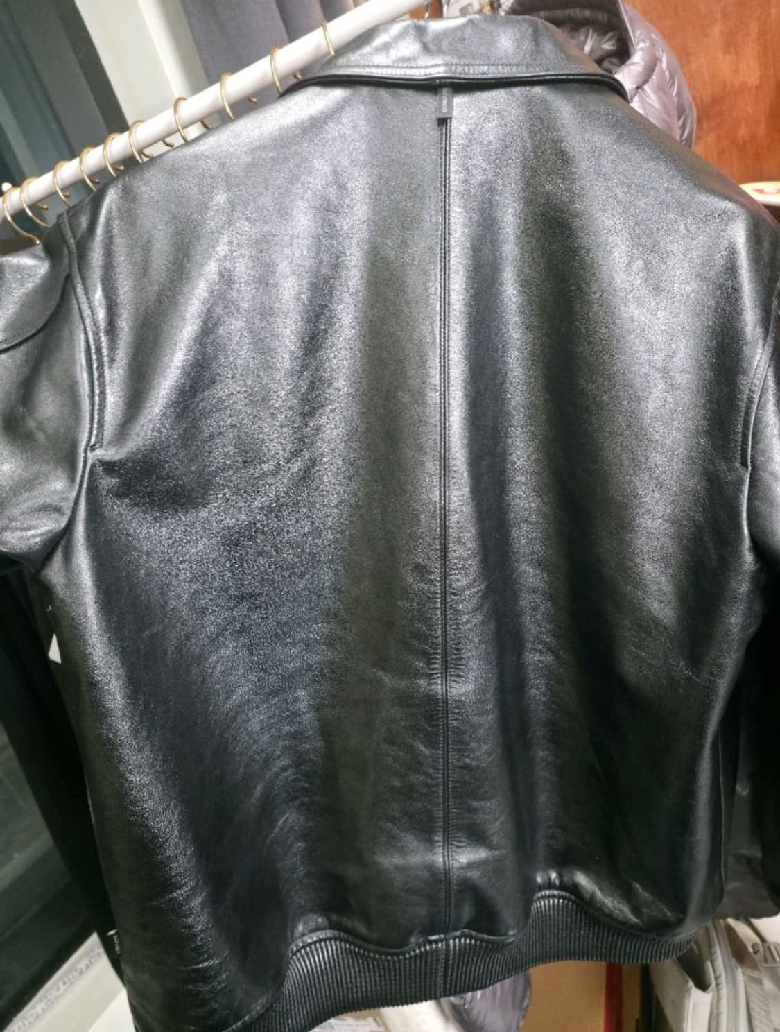 디아프바인 블랙 가죽 자켓 모델명 671. 올블랙 L 카프스킨 상품이미지3