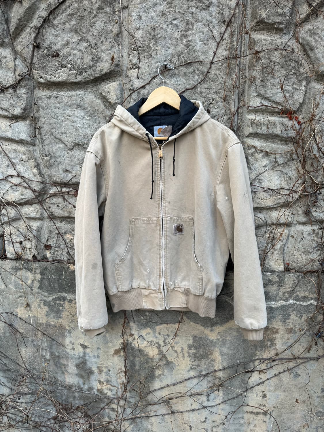 90s 칼하트 빈티지 jq295 하드페이딩 덕 액티브 워크 자켓 m 상품이미지1