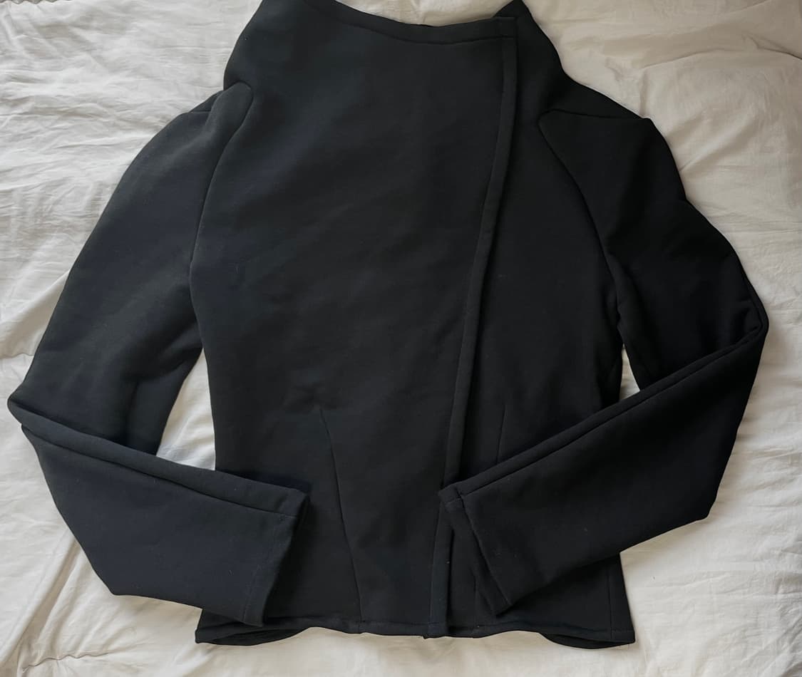 Bias Zipper Sweat Jacket Sleeve 상품이미지5