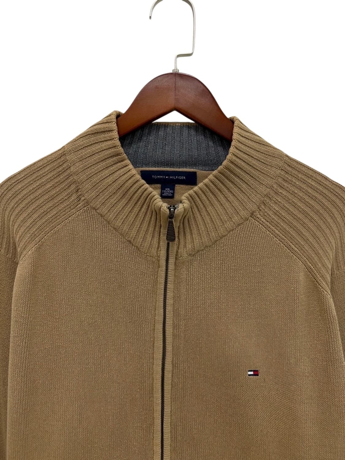 타미힐피거 니트집업 브라운 (2XL) 상품이미지2