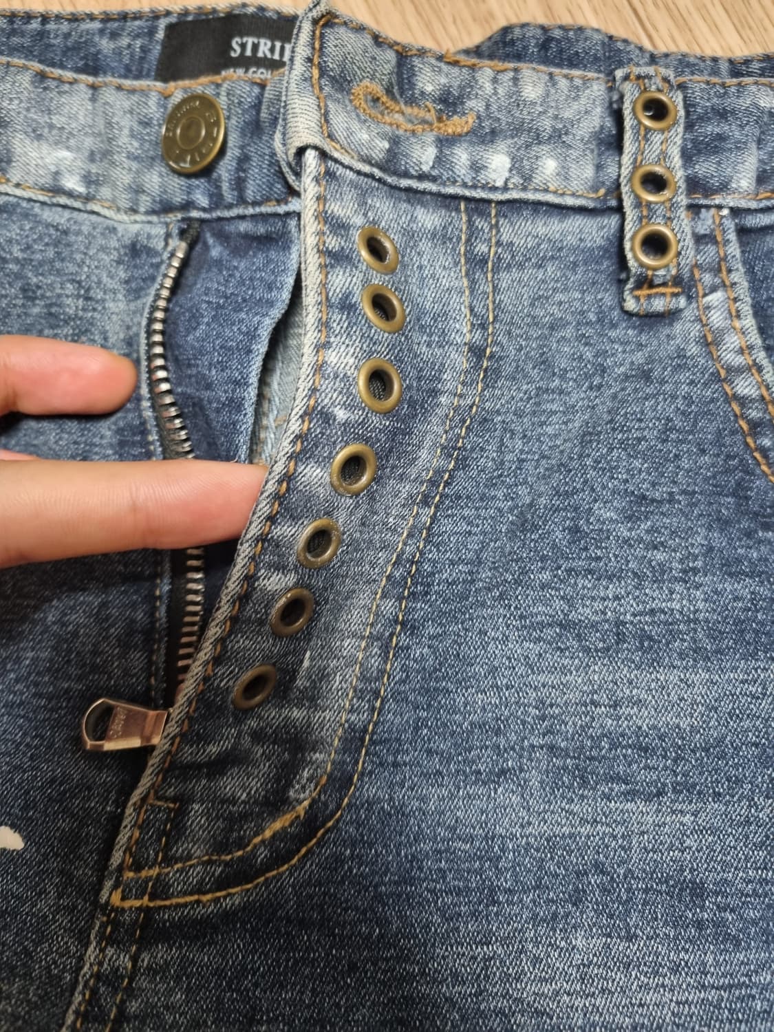스트라이크 디스트로이드 페인팅진 청바지 상품이미지2