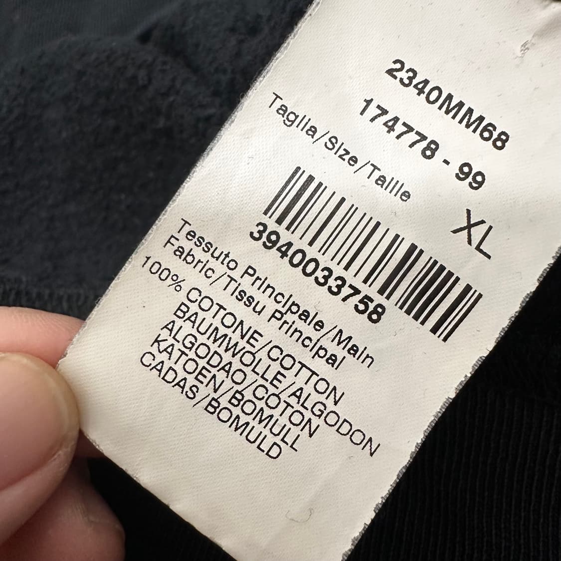 MSGM 로고 맨투맨 블랙 XL 상품이미지8