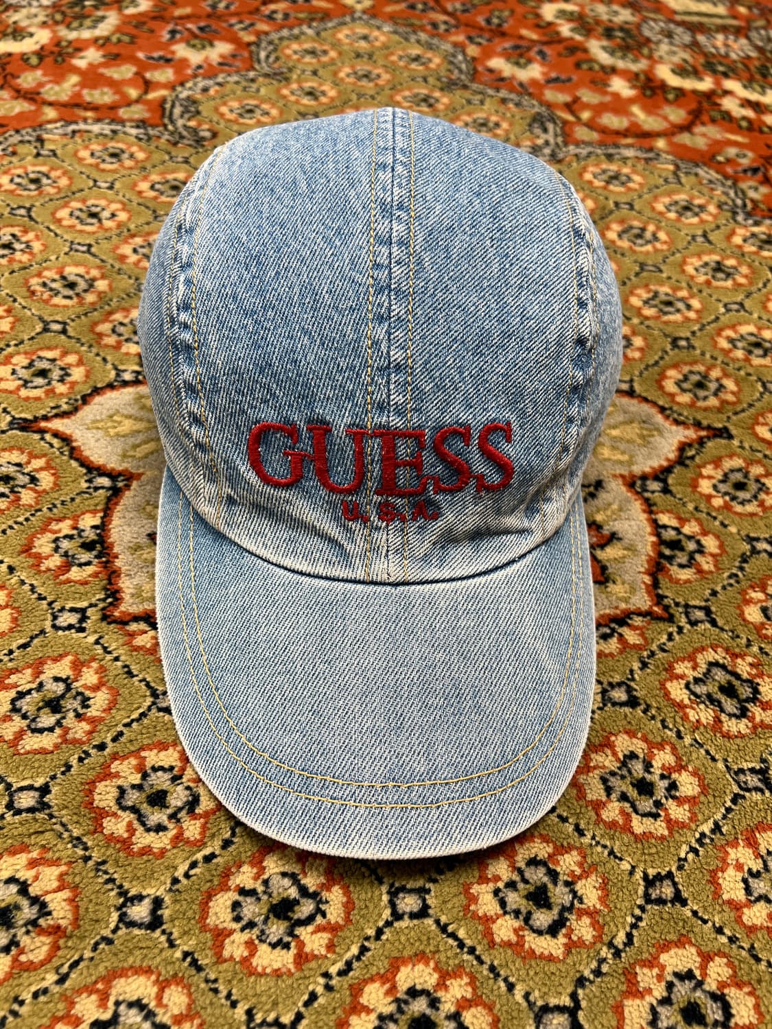 90s Guess 게스 빈티지 데님 볼캡 상품이미지1