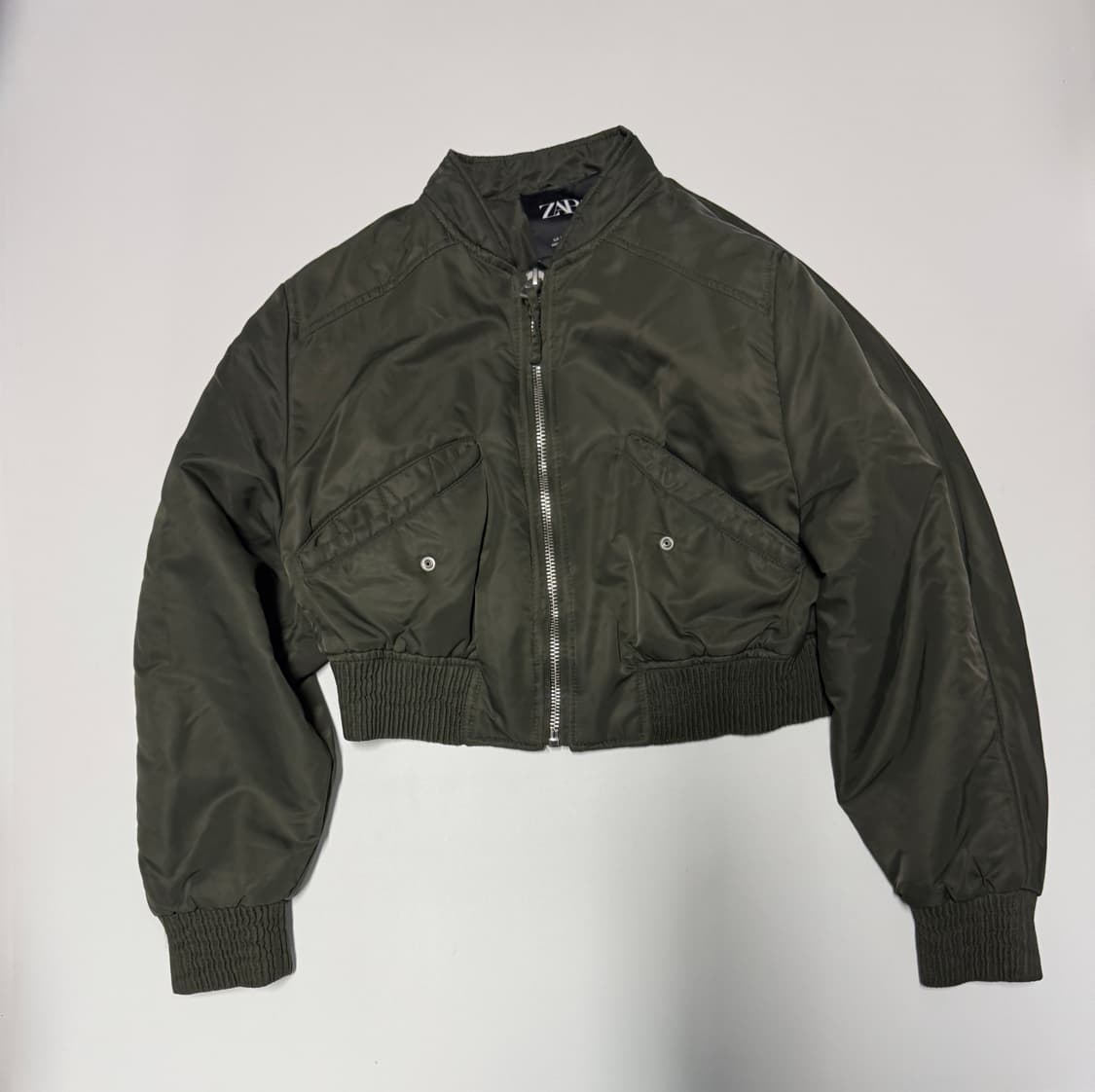여성 자라 ZaRa 크롭 MA-1 봄버 점퍼 자켓 상품이미지1