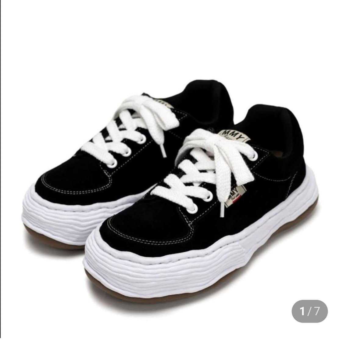 미하라 야스히로 올리버 스웨이드 검흰 43 새상품 상품이미지1