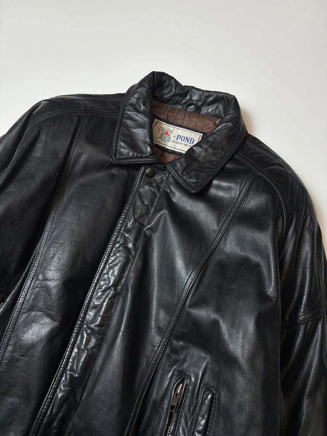 POND 90's 봄버 가죽 항공 자켓 PN8175 상품이미지2