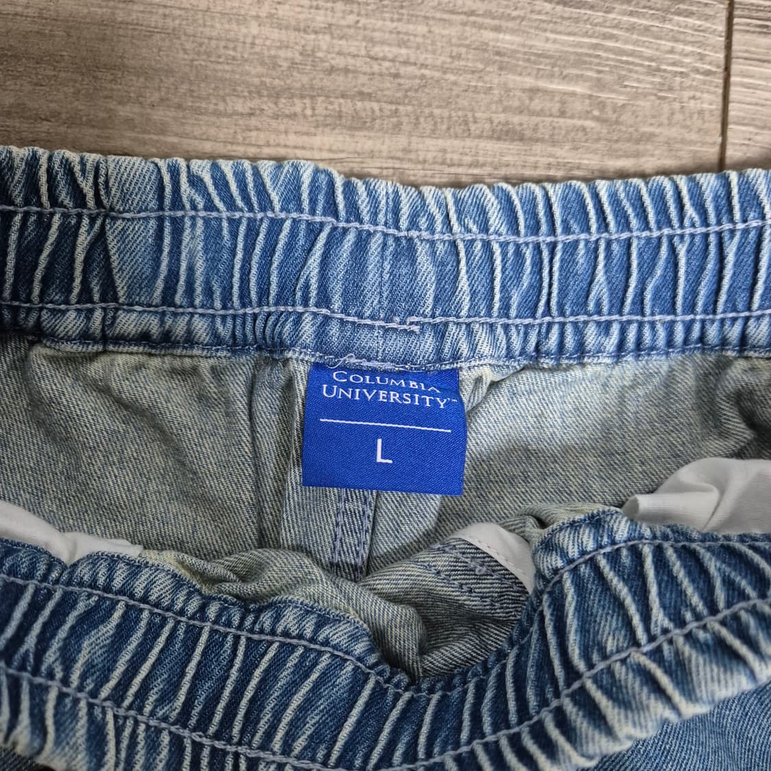 콜롬비아 유니버시티 투턱 와이드 데님 팬츠 상품이미지3