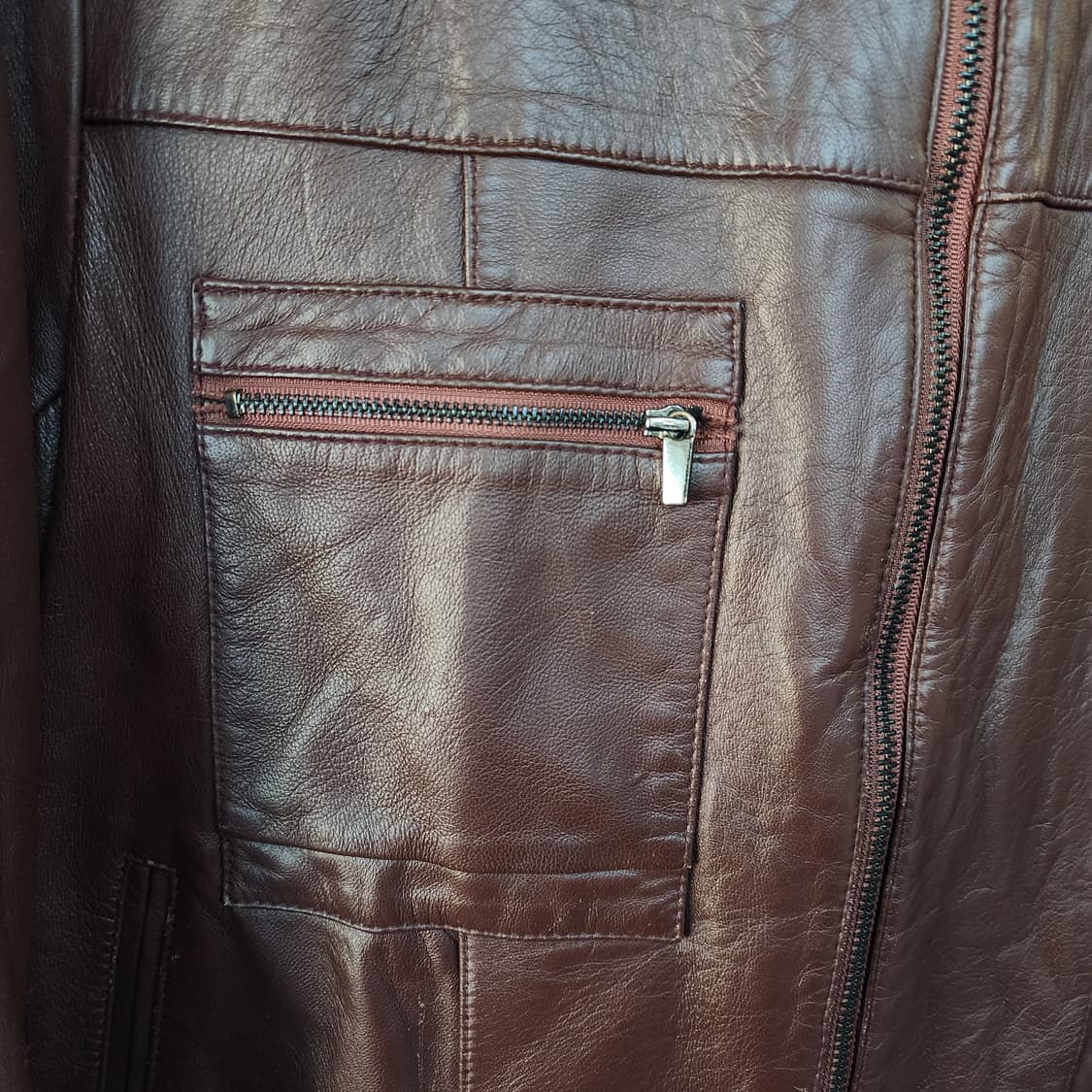 더 아이잗 양가죽 자켓 브라운 상품이미지3