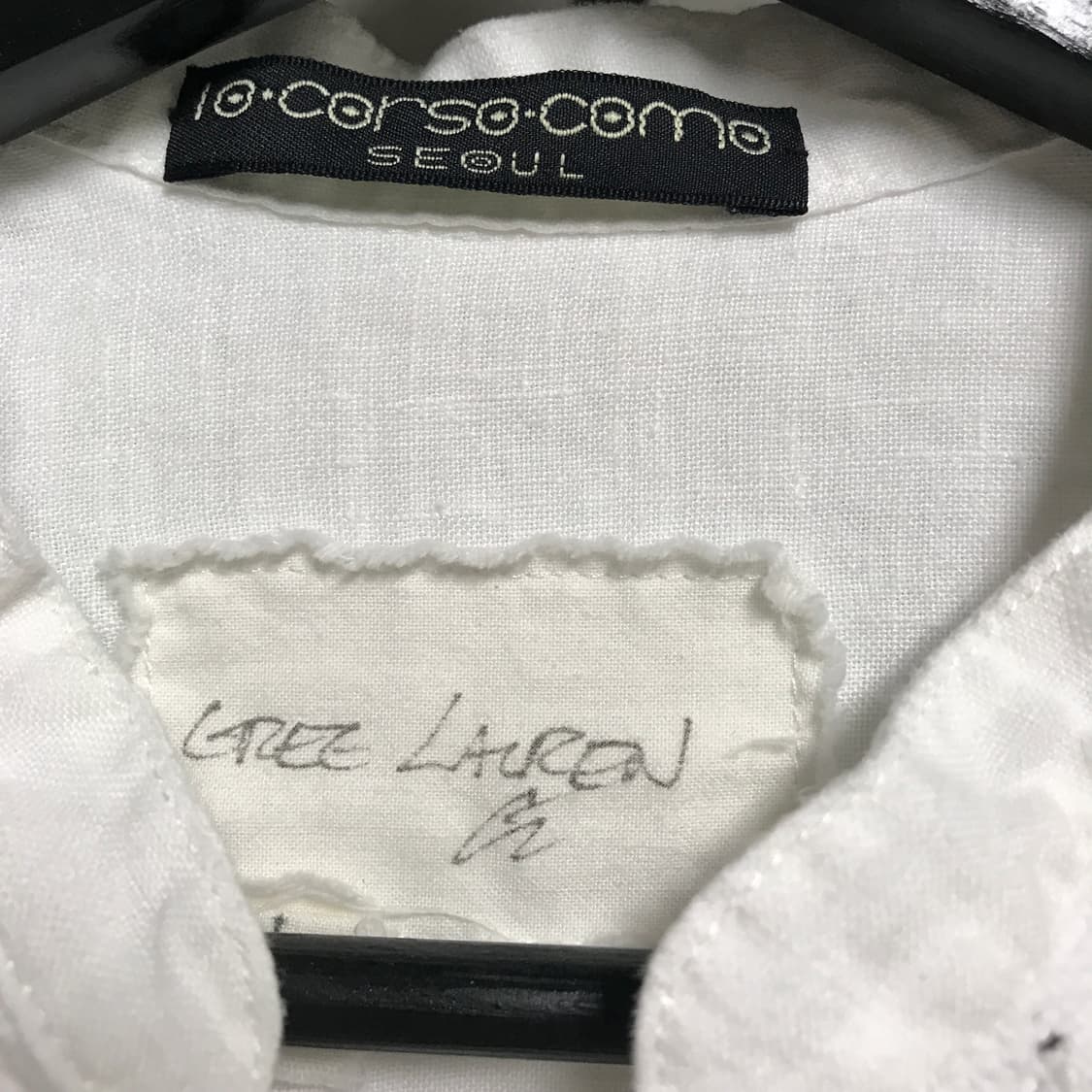 그렉로렌 린넨 셔츠 화이트 1(W) 상품이미지5