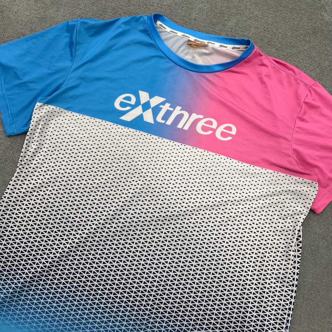 100 exthree 배드민턴 기능성 반팔 티셔츠 상품이미지2