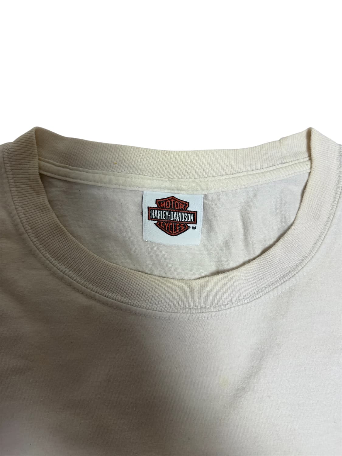 XL) 할리데이비슨 포켓 반팔 티셔츠 화이트 상품이미지2